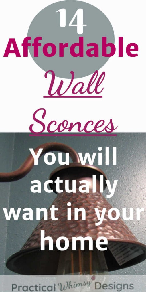 Affordable wall sconces you will actually want in your home.