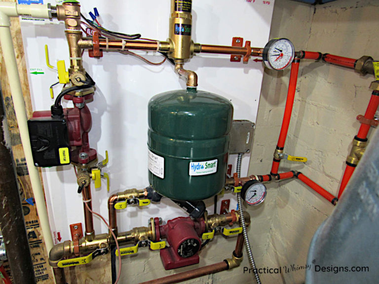 Boiler Run In Floor Heat + Kitchen and Family Room Update Practical Whimsy Designs