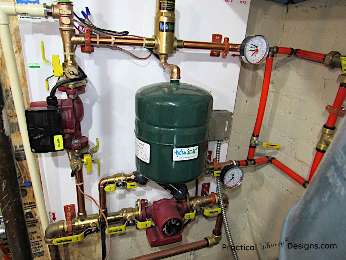 Boiler Run In Floor Heat Kitchen and Family Room Update