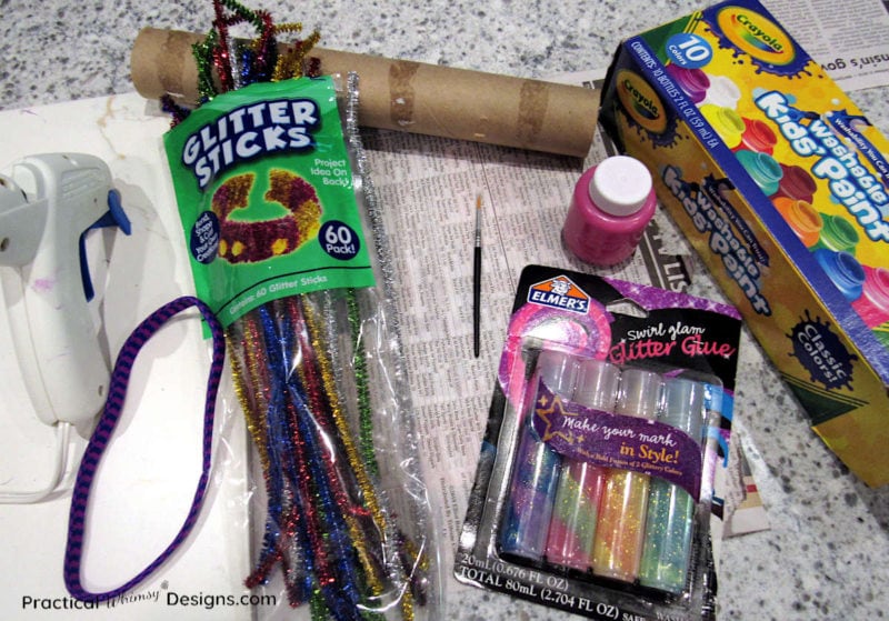 Craft supplies for unicorn horn craft