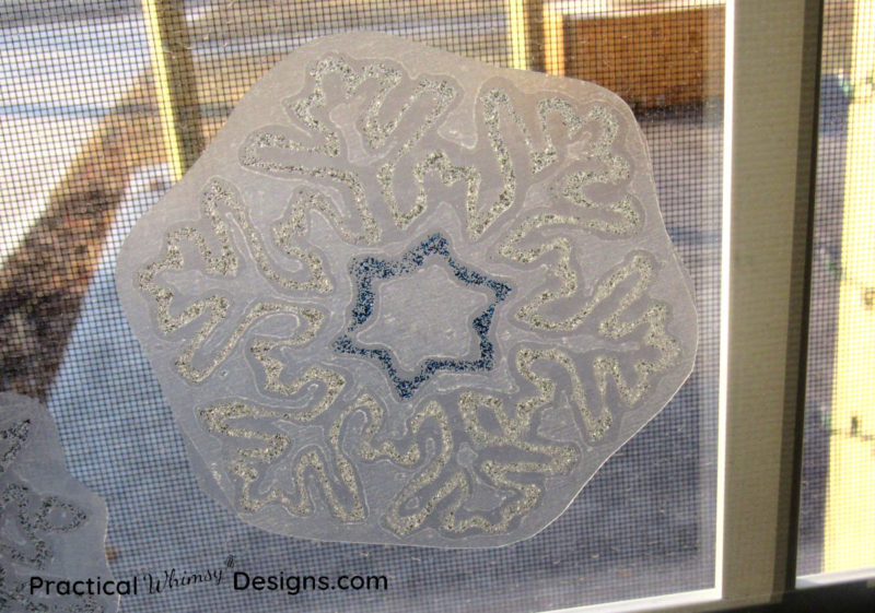 Snowflake window decal