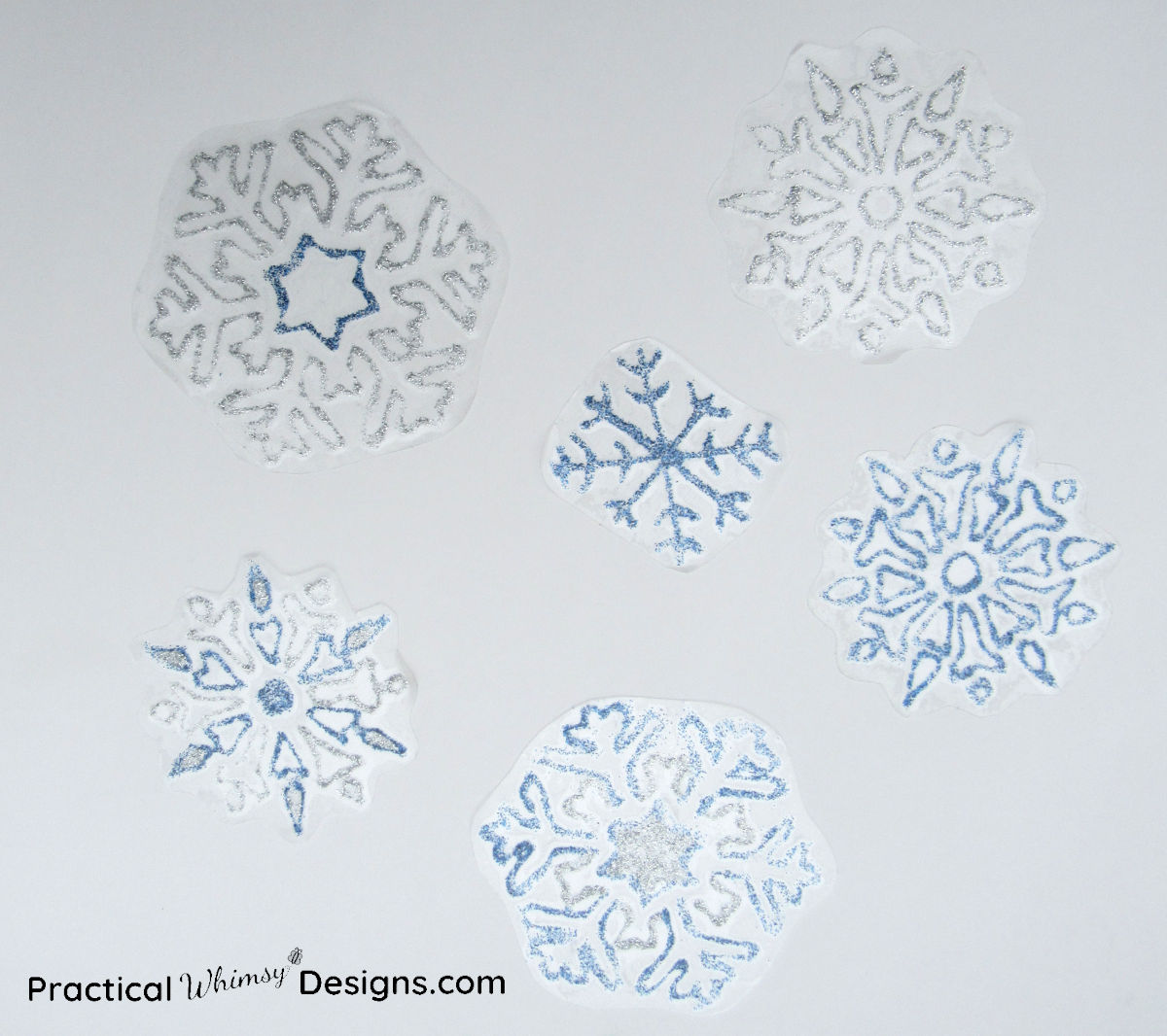 Snowflake window decals