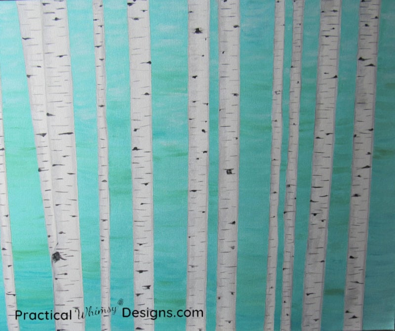 Birch tree painting