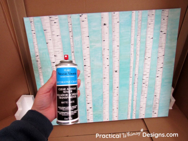 Using acrylic paint sealer to seal canvas