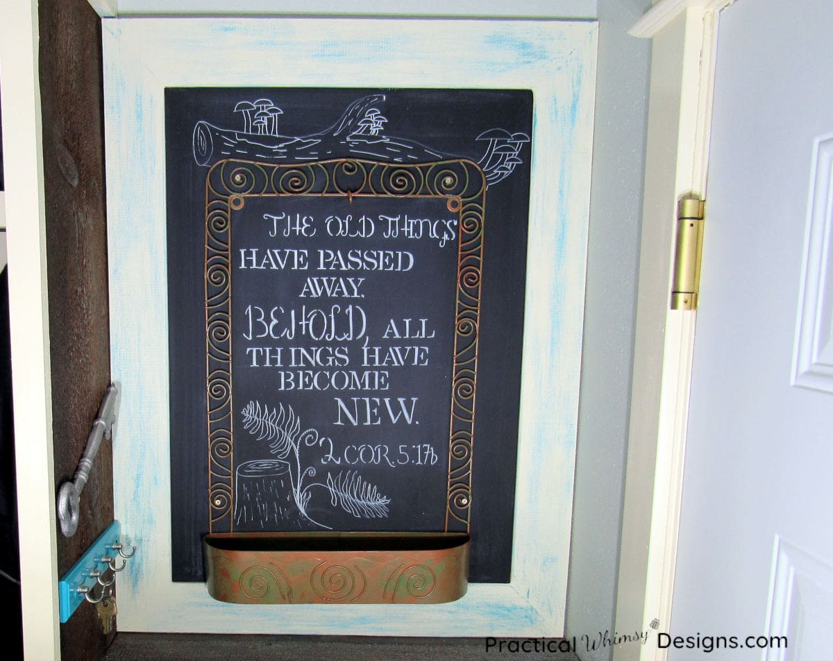 DIY Chalkboard Message Center