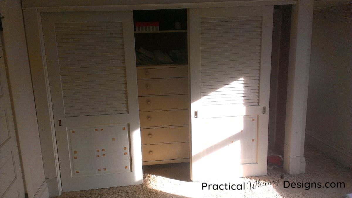 Master Bedroom Closet and hallway to bathroom