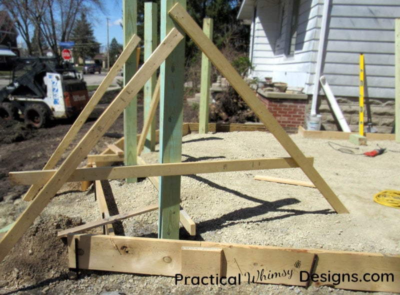 How to build an A-Brace to hold a pole