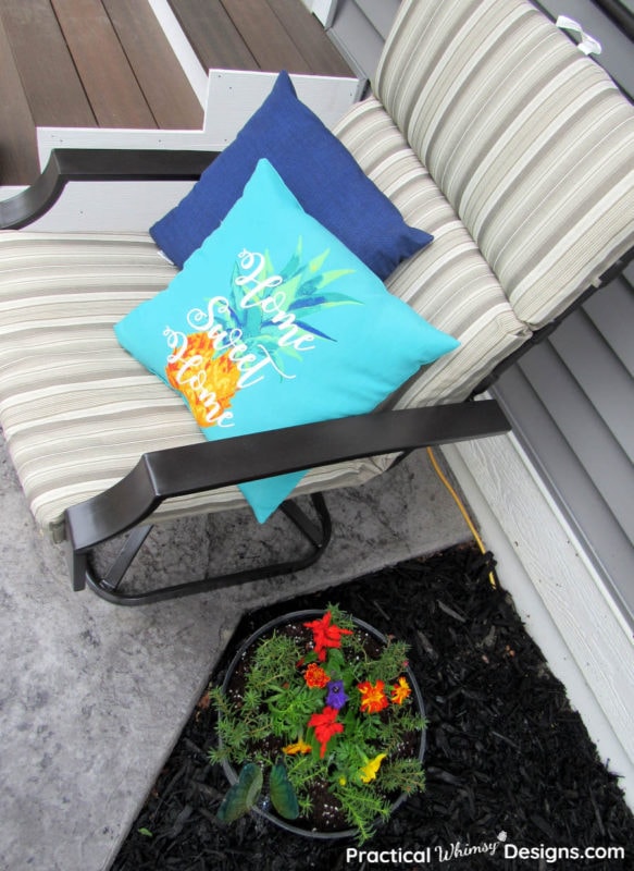 Patio furniture with cushion