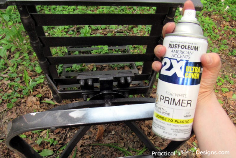 Priming the patio chair