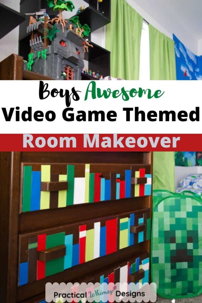 Video game themed room makeover