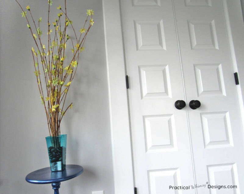 Branch centerpiece on table