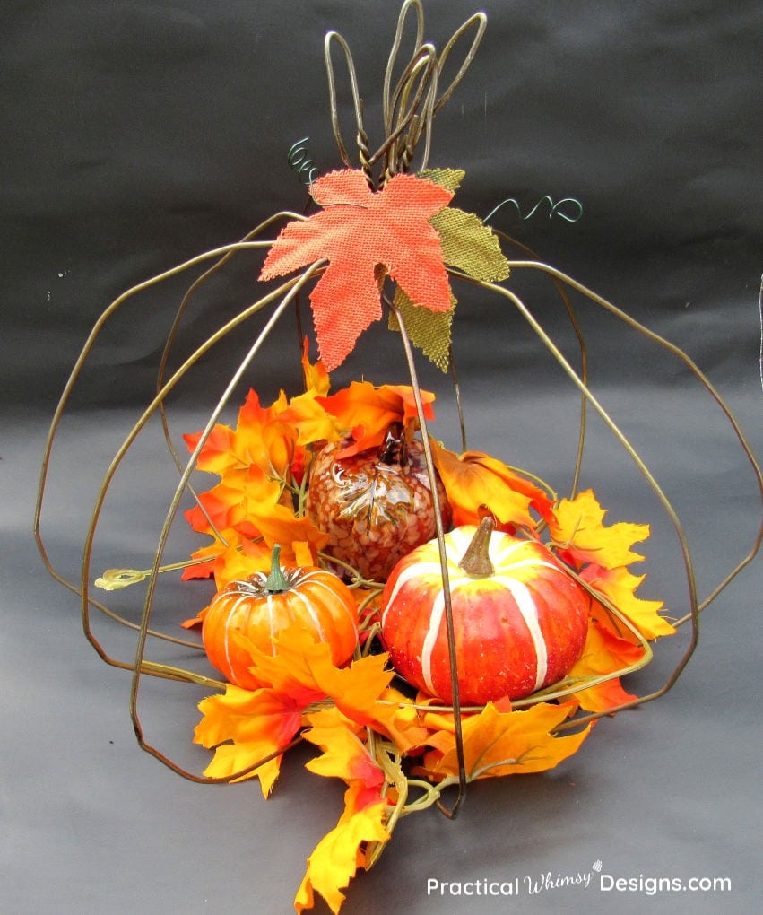 Bronze wire pumpkin