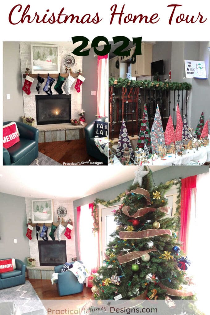Images of home decorated for Christmas