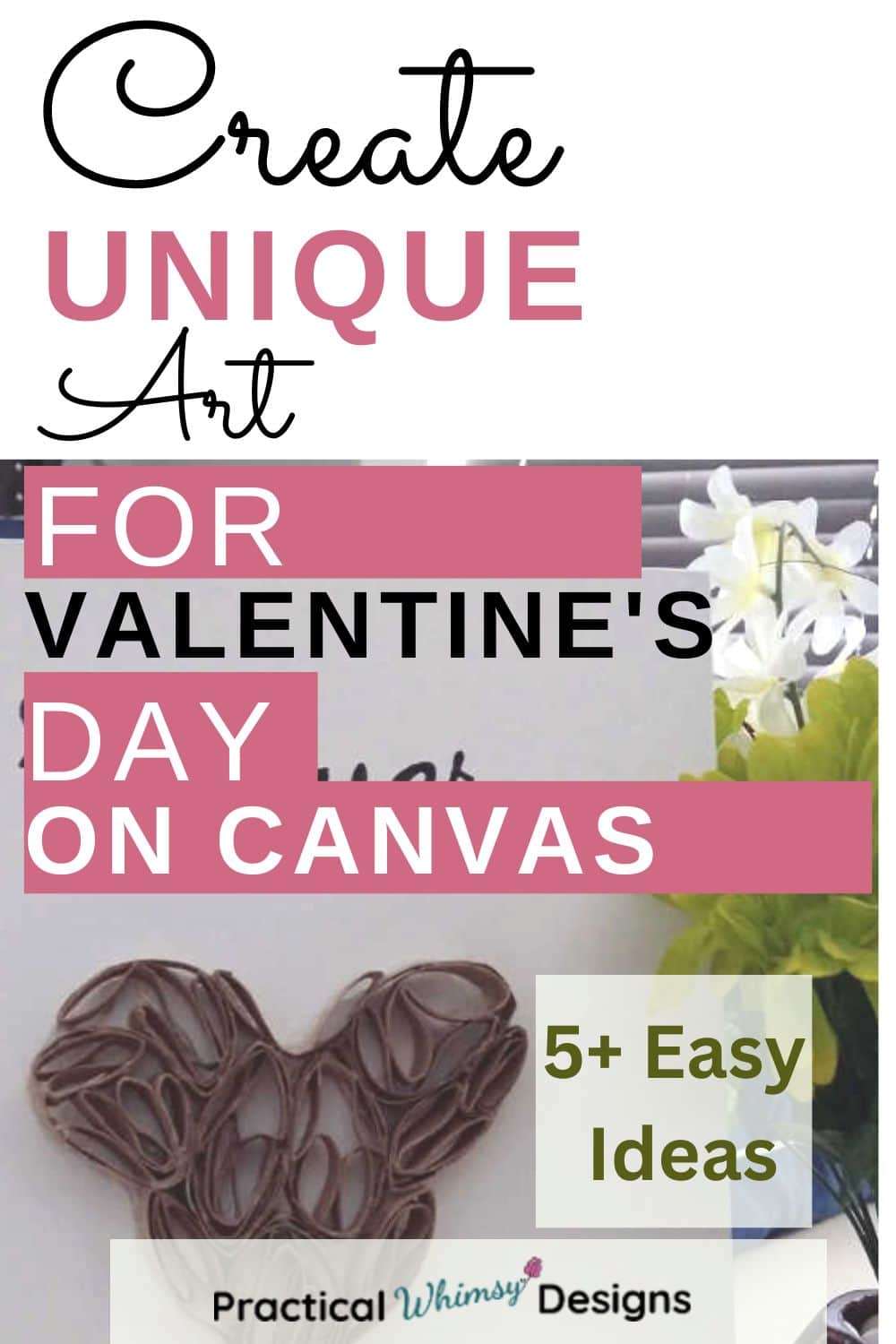 Canvas heart Valentines ideas.