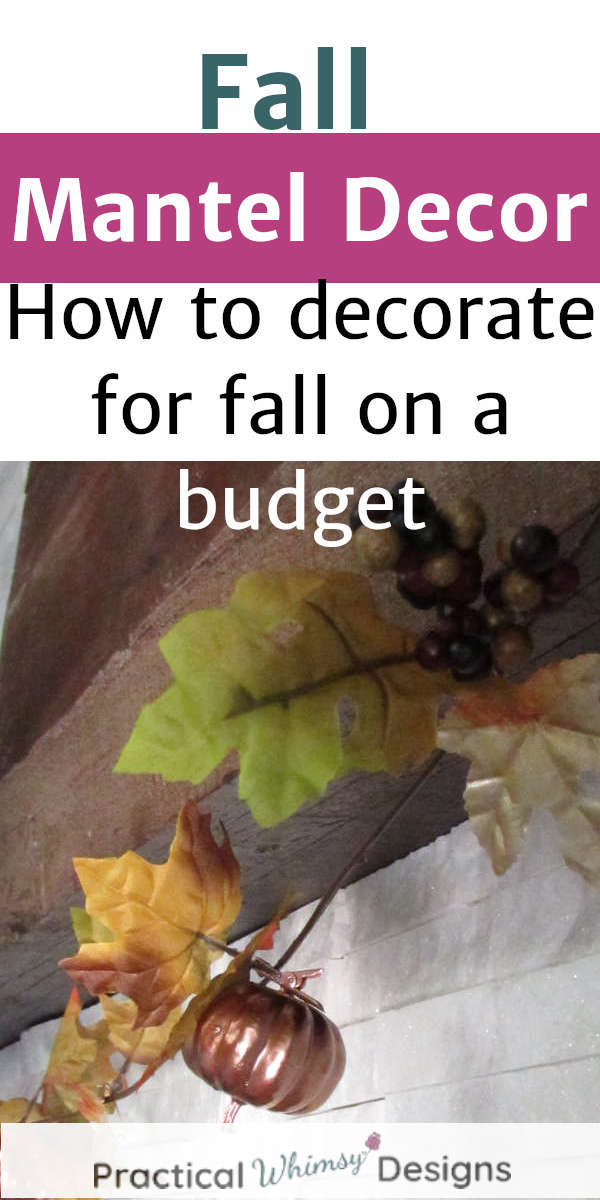 Fall mantel decor how to decorate for fall on a budget