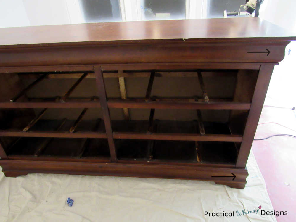 Old cherry colored dresser