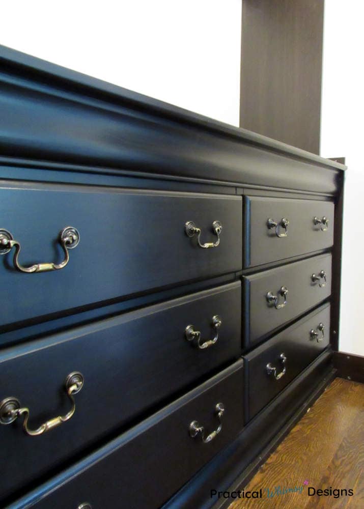 Painted bronze dresser.