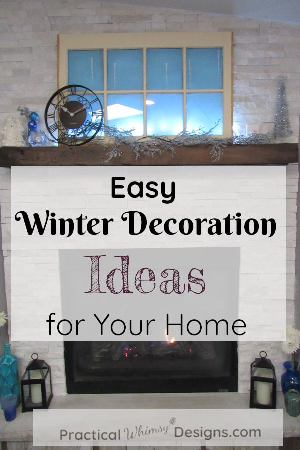 Easy Winter decorations ideas to make with your Christmas decor.