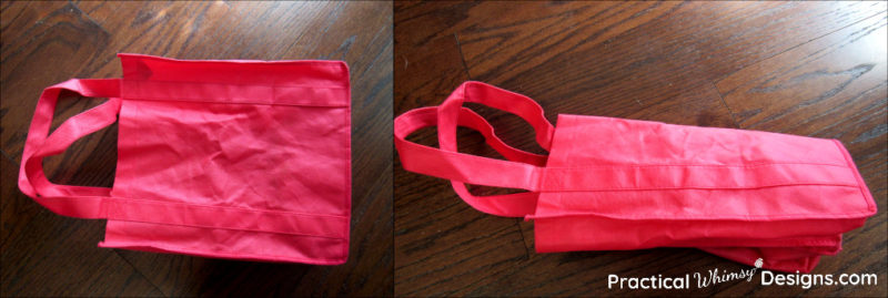 Folding reusable bags