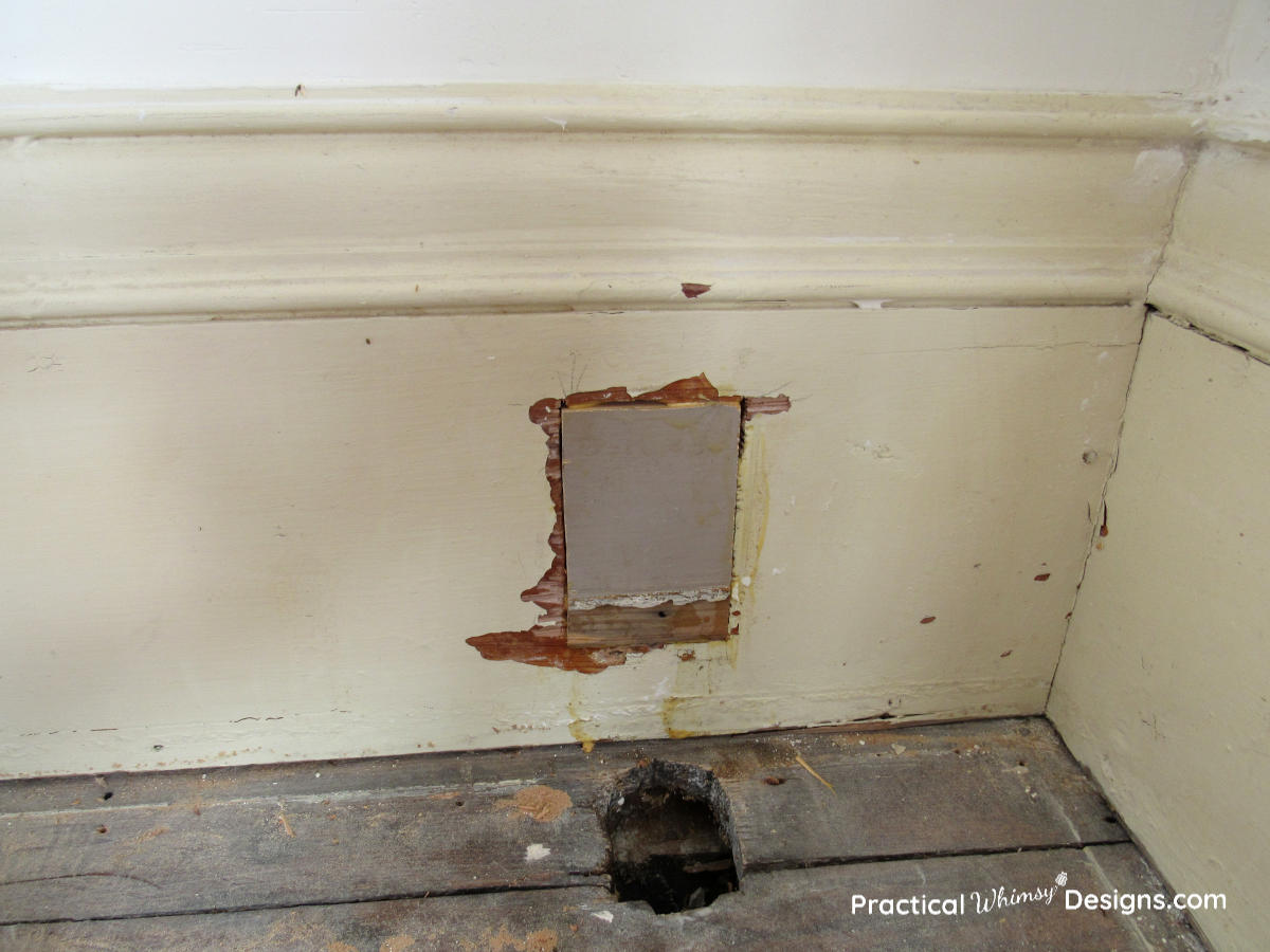 How to fix a hole in painted trim