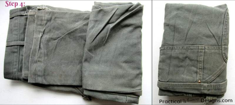 Steps for folding pants