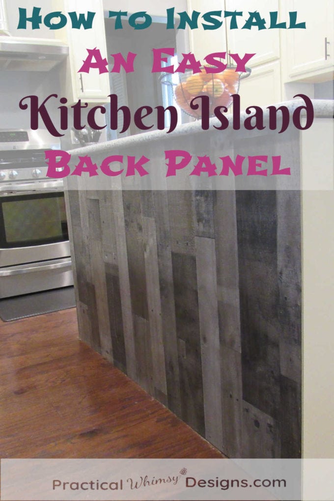 How to Install an Easy Kitchen Island Back Panel