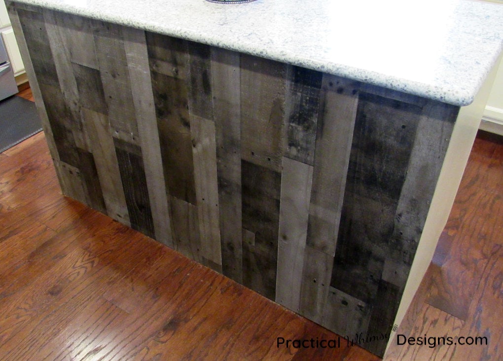Simple & Cheap Kitchen Island Back Panel Practical Whimsy Designs