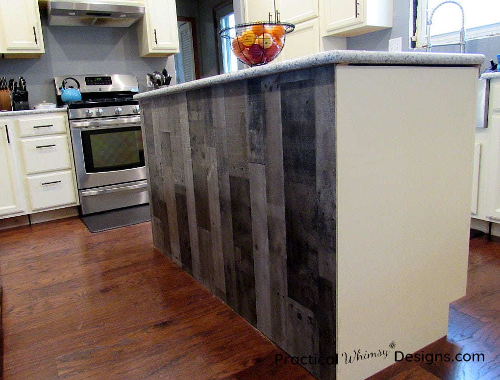 Simple Cheap Kitchen Island Back Panel Practical Whimsy Designs