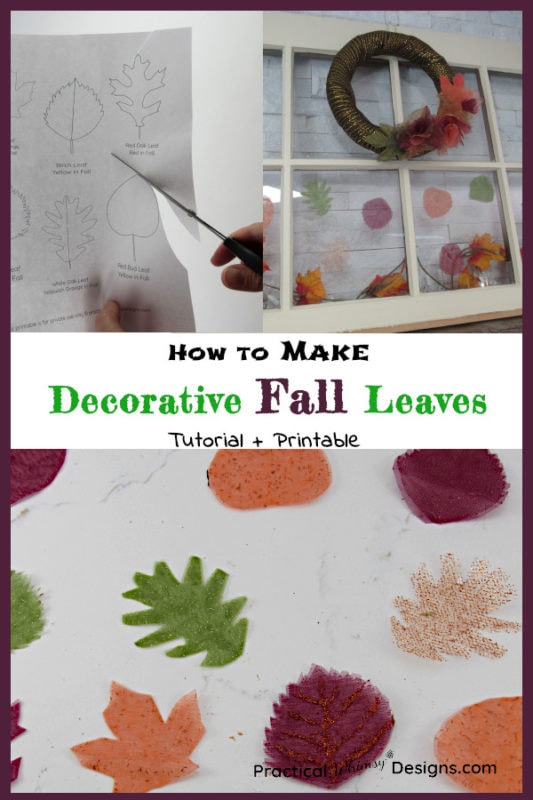 Decorative fall leaves