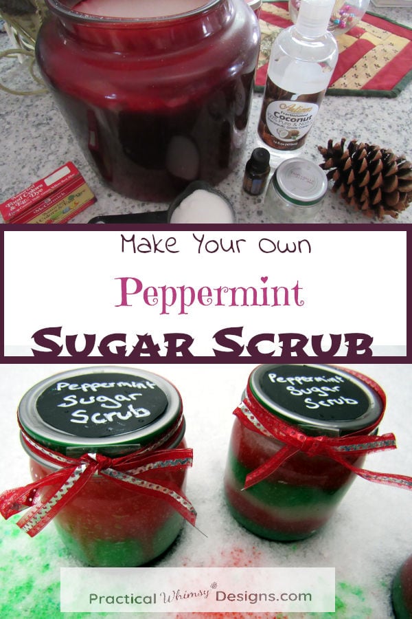 Make your own peppermint sugar scrub