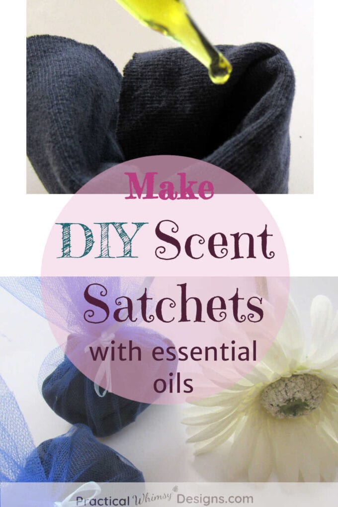 DIY scent sachets with essential oil