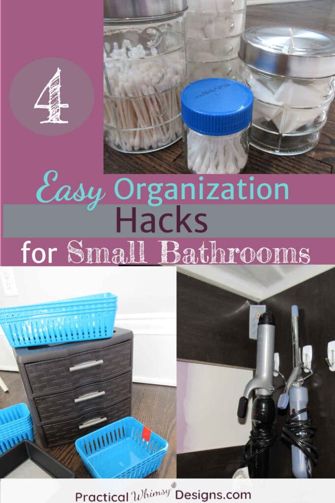 4 Organization hacks for small bathrooms: storage containers and ideas