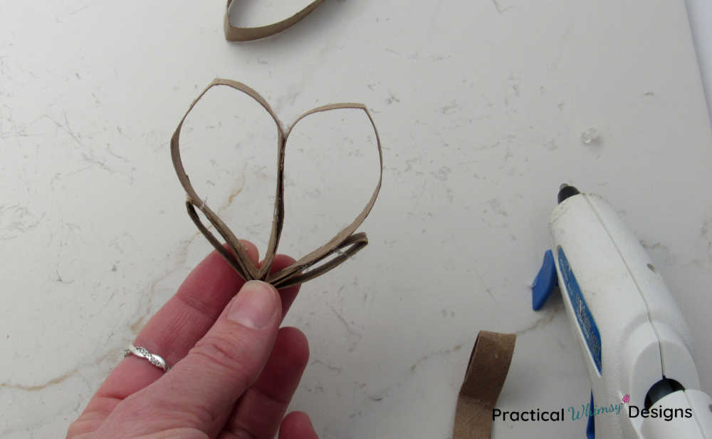 Paper cardboard heart outline.