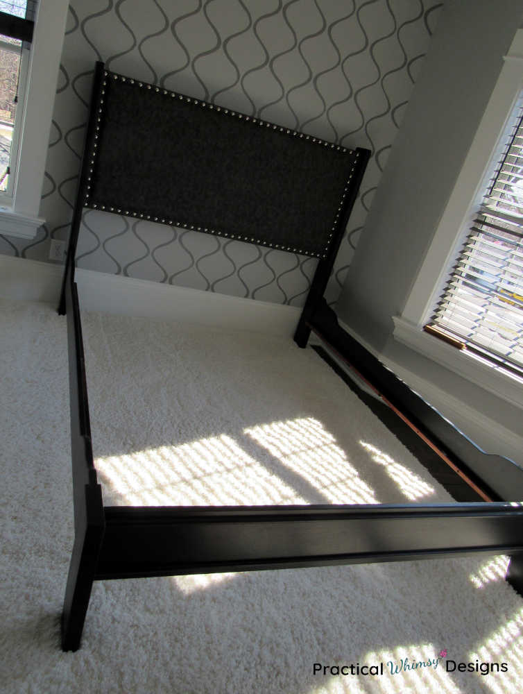Bronze bed frame with no matress